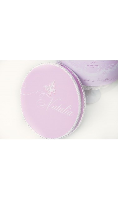 Trusou de botez brodat pentru fetite cu fluturasi, Butterfly Effect 19